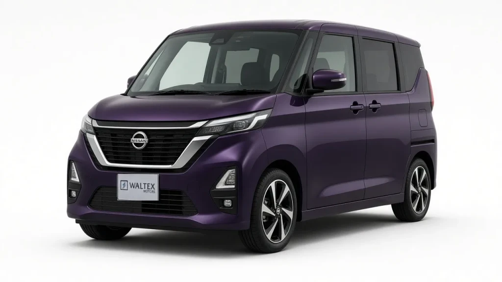 2024 Nissan Roox in purple on a white background, Waltex Motors Colombo 6