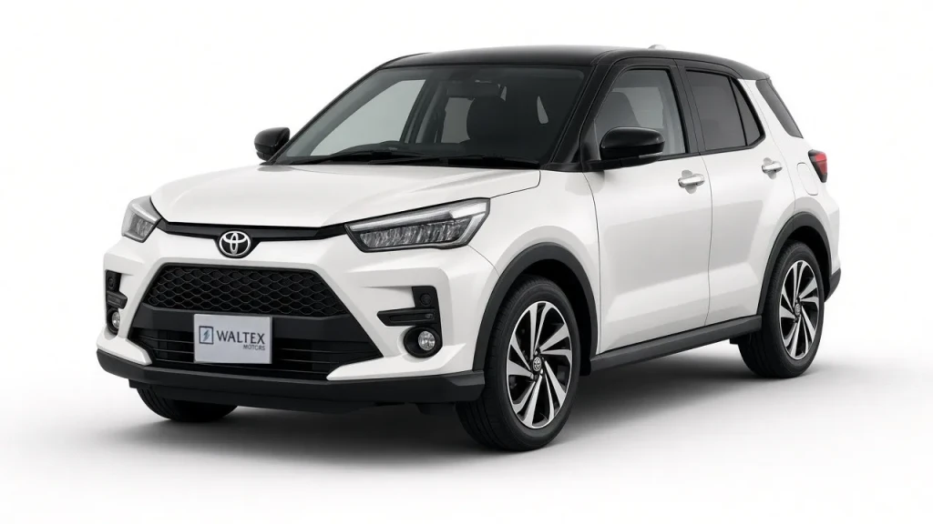 Toyota Raize Hybrid Z in pearl white with black roof, Waltex Motors Colombo 6